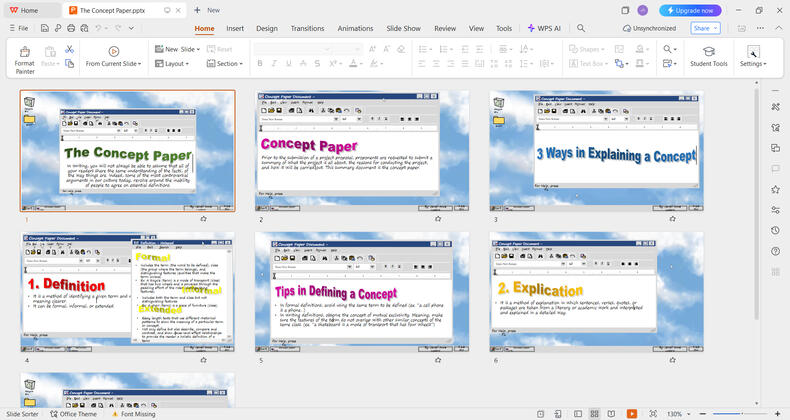 The Concept Paper