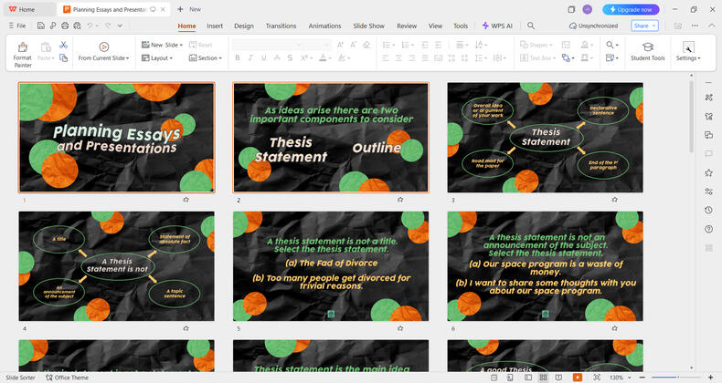 Planning Essays and Presentations